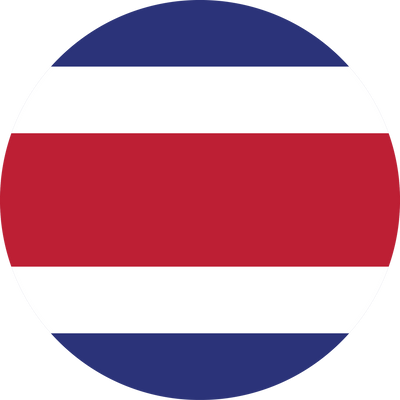 Circle flag vector of Costa rica