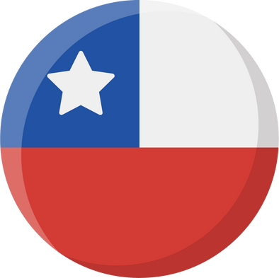 Chile Flag Circle
